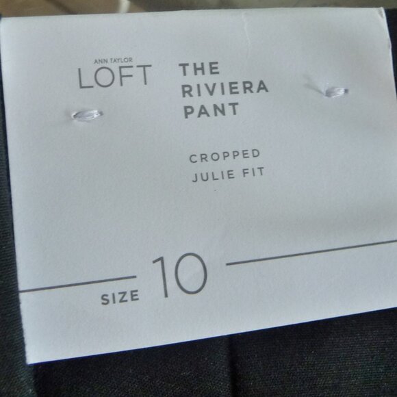 LOFT SIZE 10 RIVIERA PANT CROPPED JULIE FIT - Picture 4 of 10